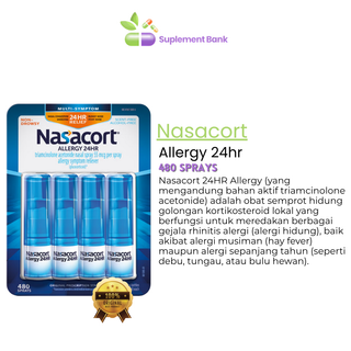 Nasacort Allergy 24 HR, 480 Metered Sprays