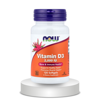 NOW Foods, Vitamin D-3, High Potency, 2,000 IU, 120 Softgels