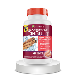 Trunature Cinnamon Concentrate Cinsulin 500mg, 200 Vegetarian Capsule