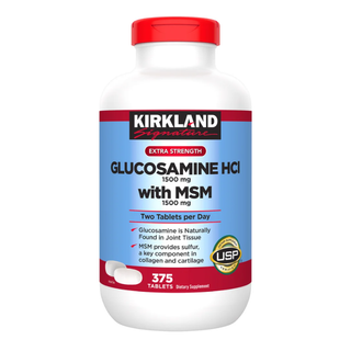 Kirkland Signature Glucosamine HCL 1500mg with MSM 1500mg, 375 Tablets