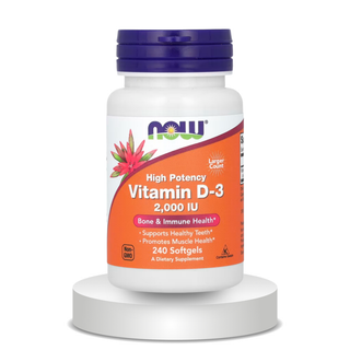 NOW Foods, Vitamin D-3, High Potency, 2,000 IU, 240 Softgels