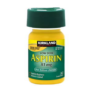 Kirkland Signature Low Dose Aspirin, 81 mg, 365 Tablets