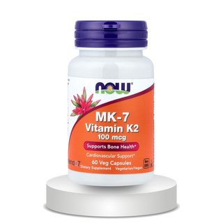 NOW Foods, MK-7 Vitamin K-2, 100 mcg, 60 Veg Capsules