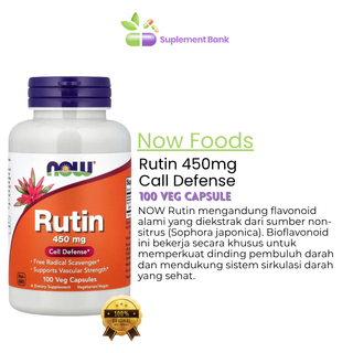 NOW Foods, Rutin, 450 mg, 100 Veg Capsules