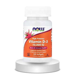 NOW Foods, Vitamin D-3, High Potency , 10,000 IU, 120 Softgels