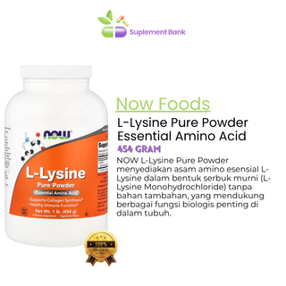 NOW Foods, L-Lysine Pure Powder, 1 lb (454 g)