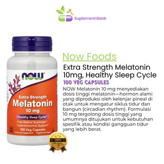 NOW Foods, Extra Strength Melatonin, 10 mg, 100 Veg Capsules