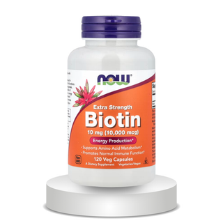 NOW Foods, Extra Strength Biotin, 10 mg (10,000 mcg), 120 Veg Capsules