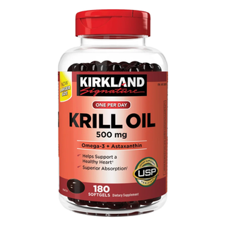 Kirkland Signature Krill Oil 500mg, 180 Softgels